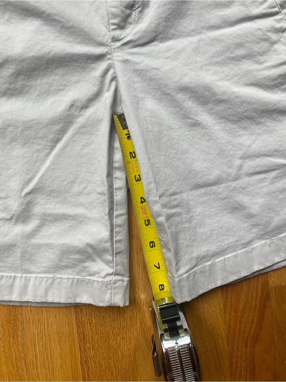 J. Crew Light Gray Chino Bermuda Shorts